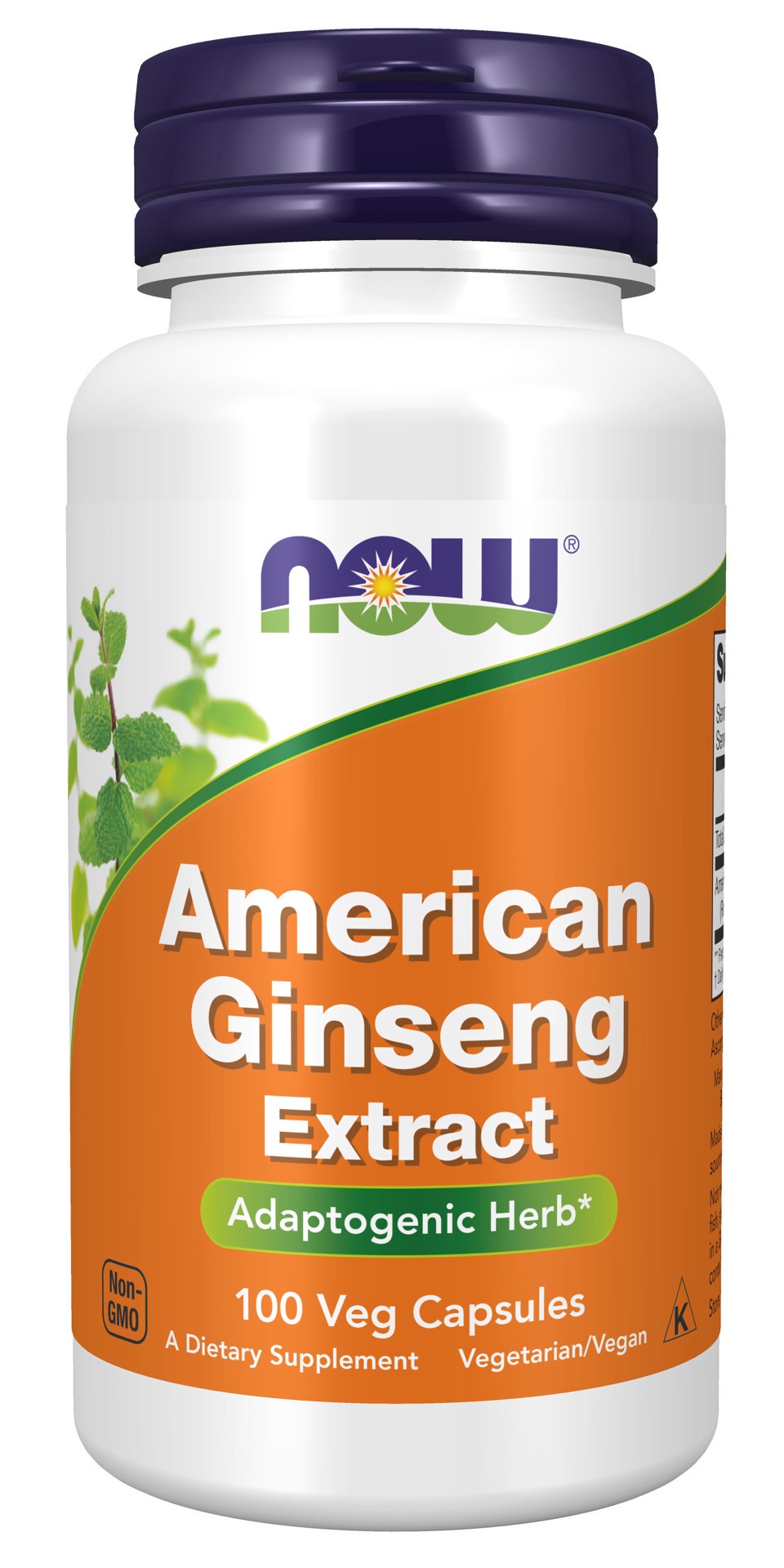 slide 1 of 4, NOW Foods American Ginseng Extract - 100 Veg Capsules, 100 ct