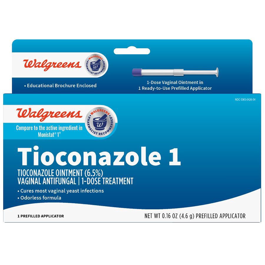 slide 1 of 5, Walgreens Tioconazole Vaginal Antifungal Treatment, 0.16 oz
