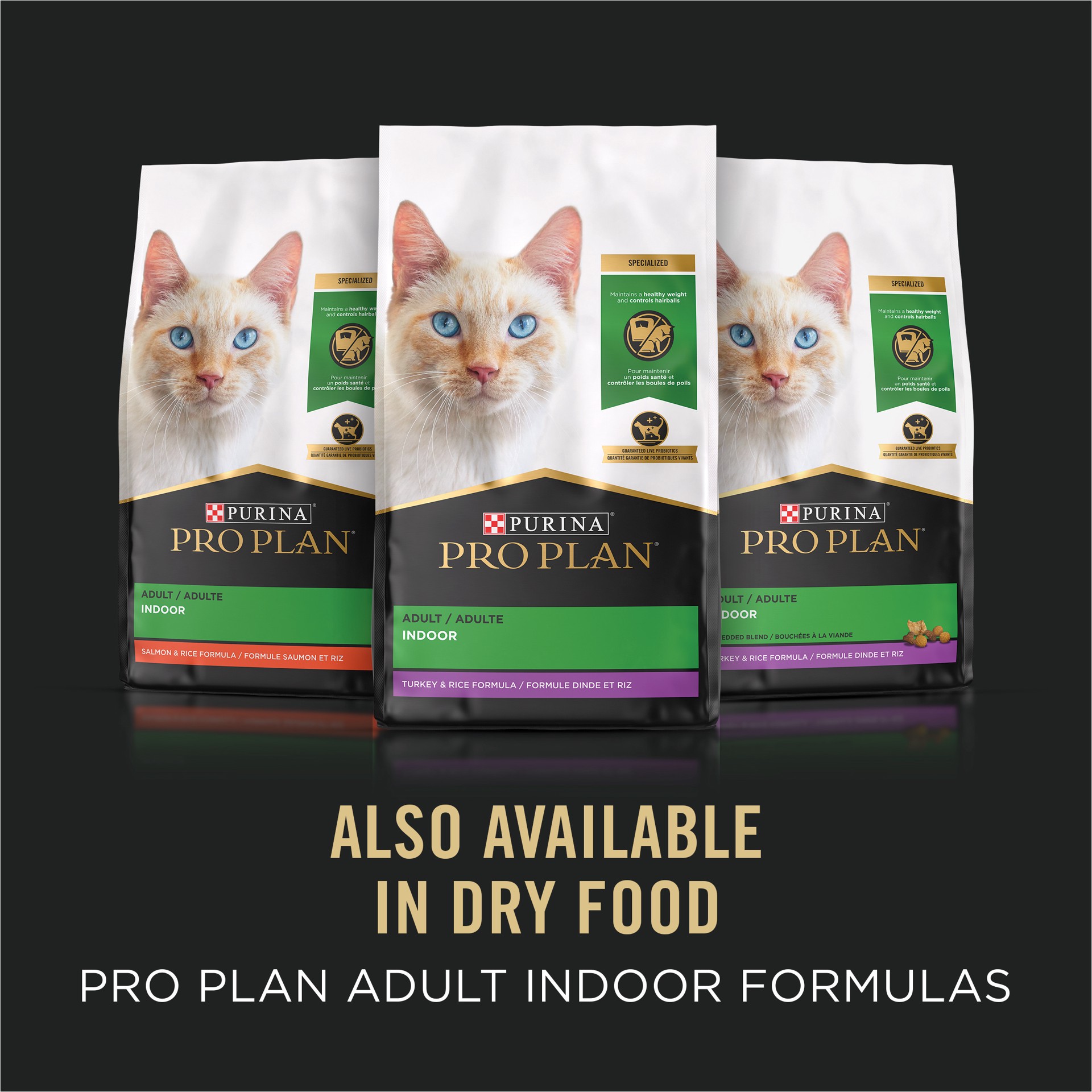 slide 3 of 9, Pro Plan Purina Pro Plan Indoor Cat Food Indoor Balance Grilled Salmon Entree in Sauce, 3 oz