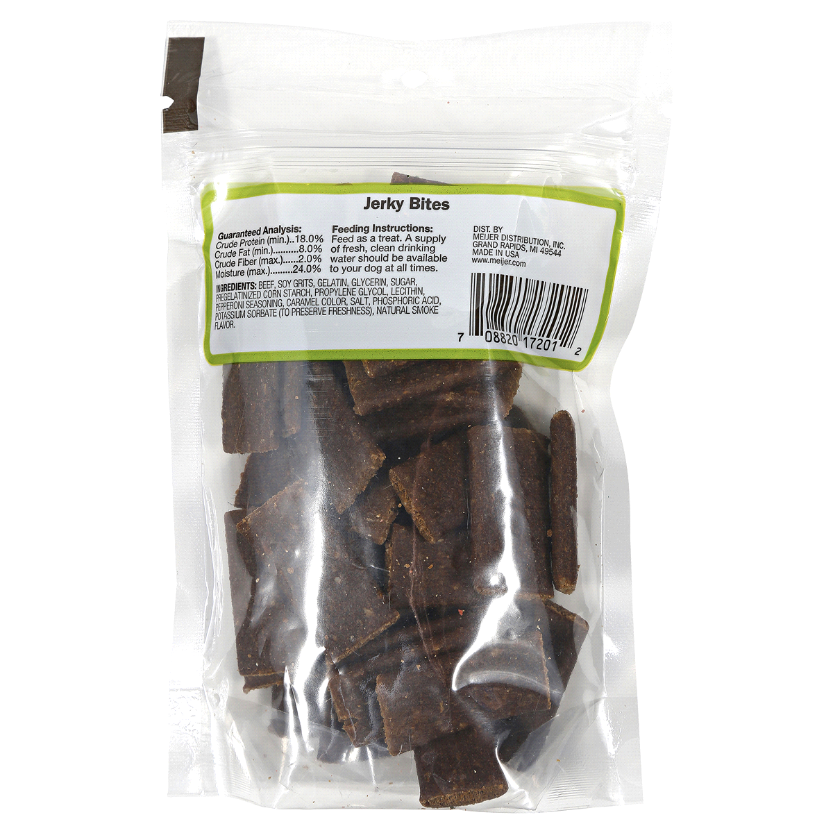 slide 2 of 2, Meijer Jerky Bites Dog Treats, 6 oz