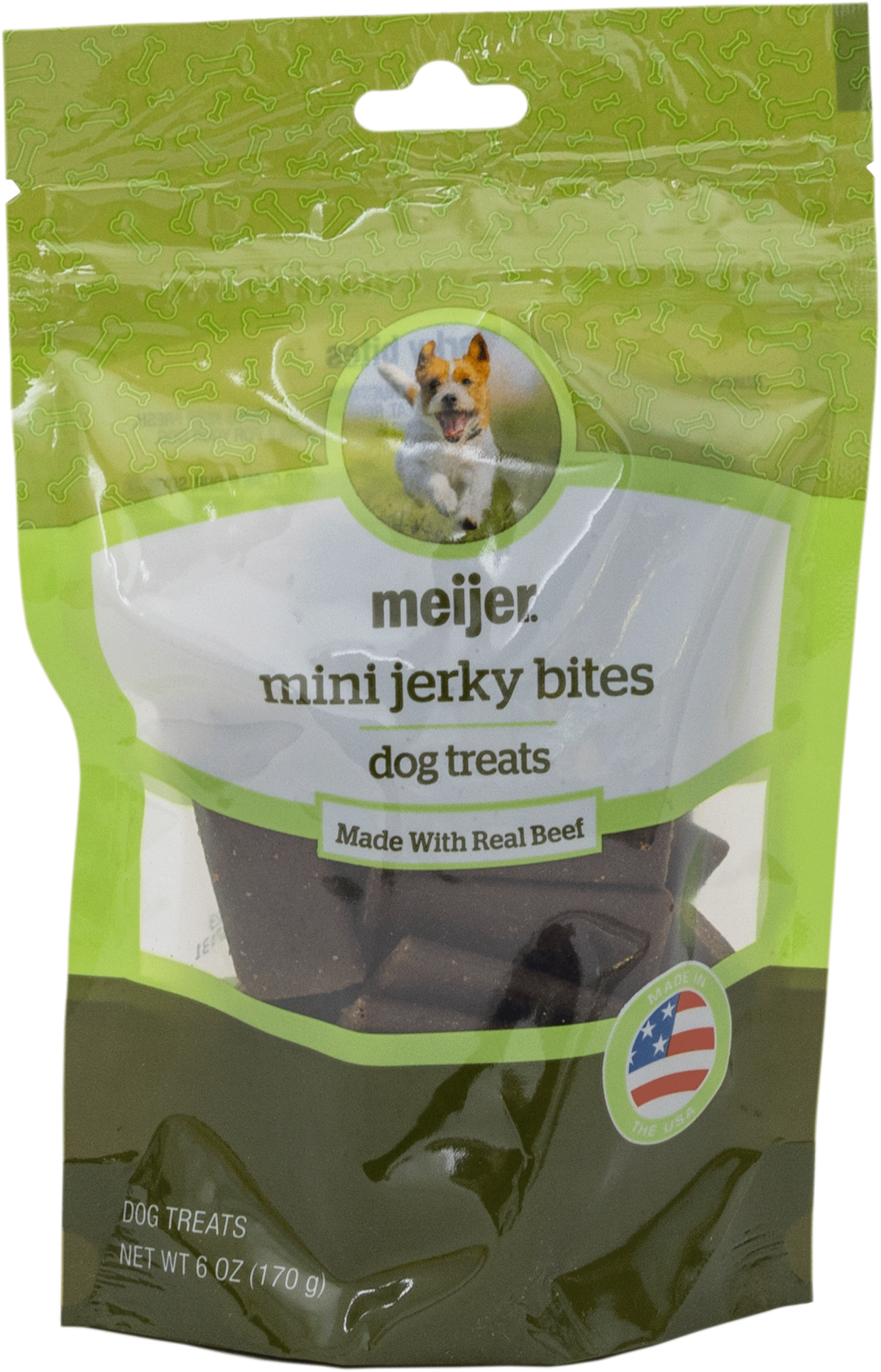 slide 1 of 2, Meijer Jerky Bites Dog Treats, 6 oz