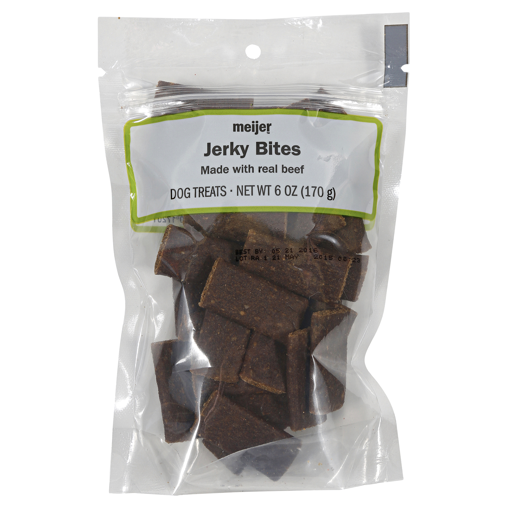 slide 1 of 2, Meijer Jerky Bites Dog Treats, 6 oz