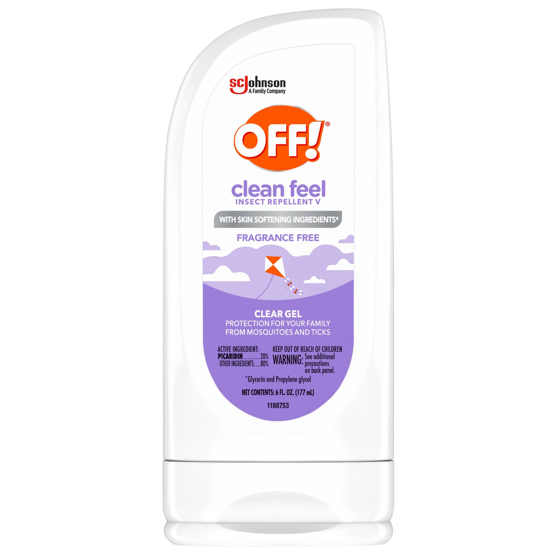 slide 1 of 2, Off Clear Gel, 6 oz