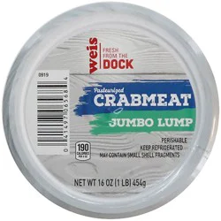 Pastuerized, Blue Swimming Crab Jumbo Lump Crab Meat