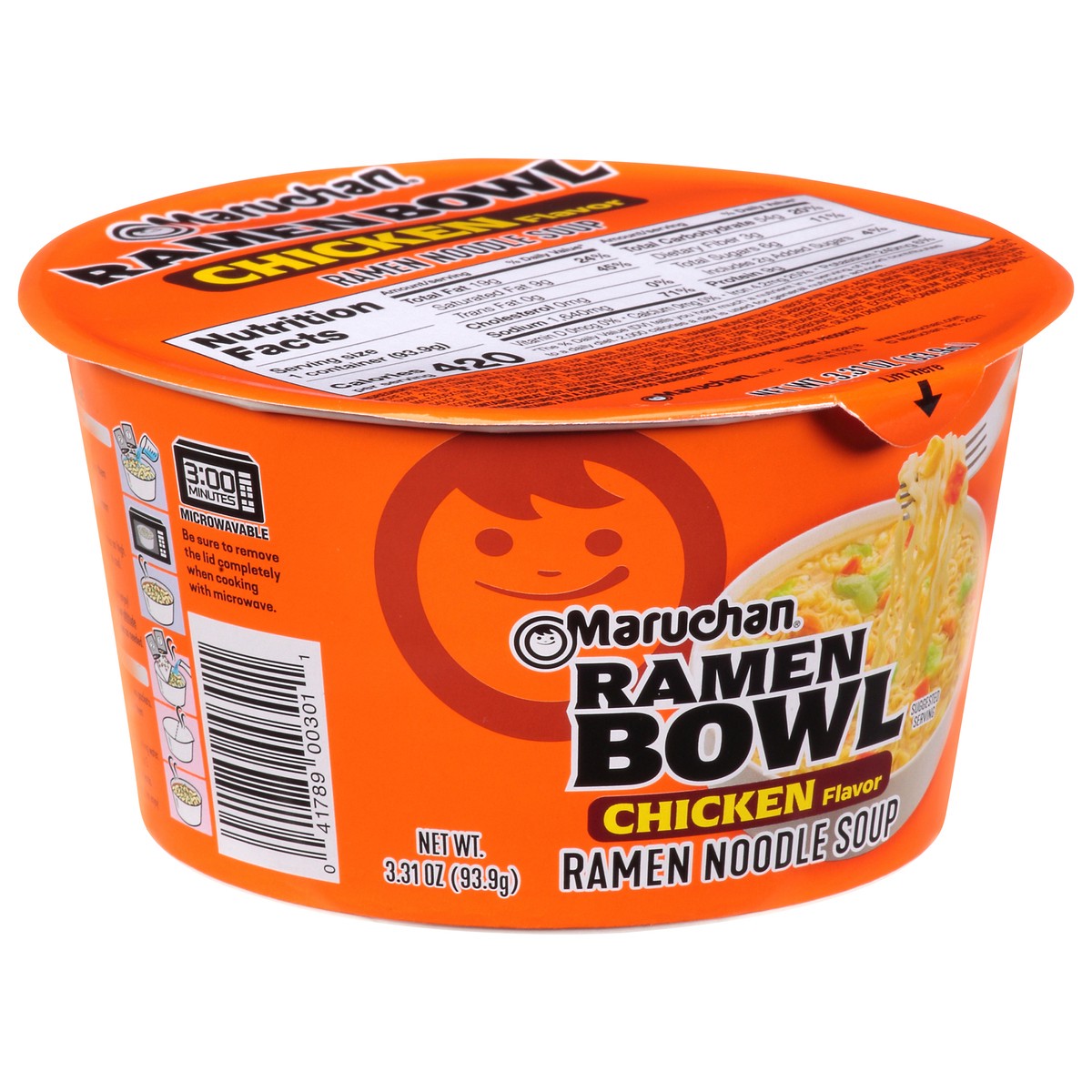 slide 6 of 9, Maruchan Chicken Flavor Ramen Bowl 3.31 oz Cup, 3.31 oz
