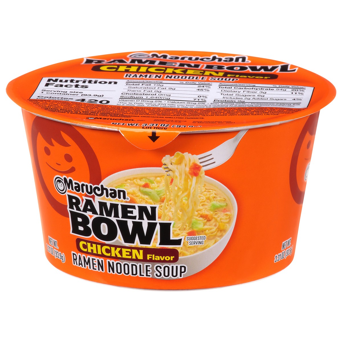 slide 5 of 9, Maruchan Chicken Flavor Ramen Bowl 3.31 oz Cup, 3.31 oz