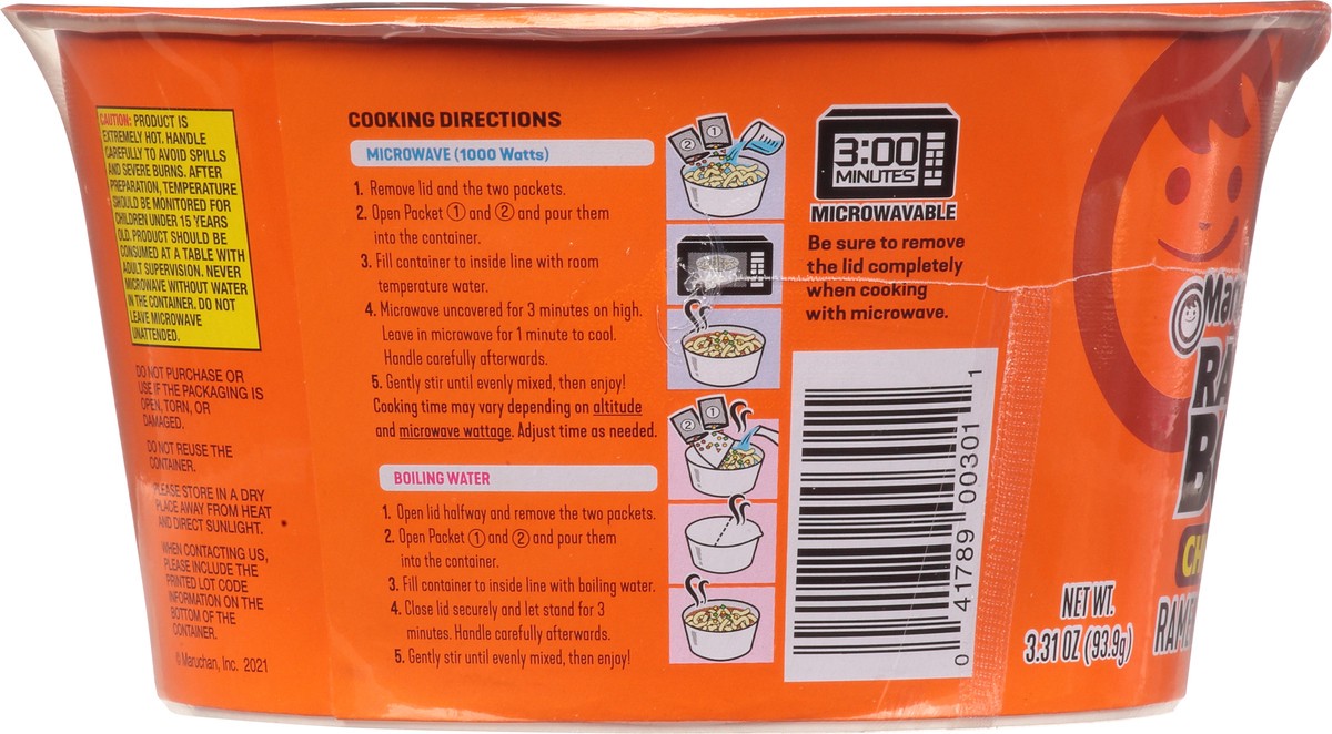 slide 4 of 9, Maruchan Chicken Flavor Ramen Bowl 3.31 oz Cup, 3.31 oz