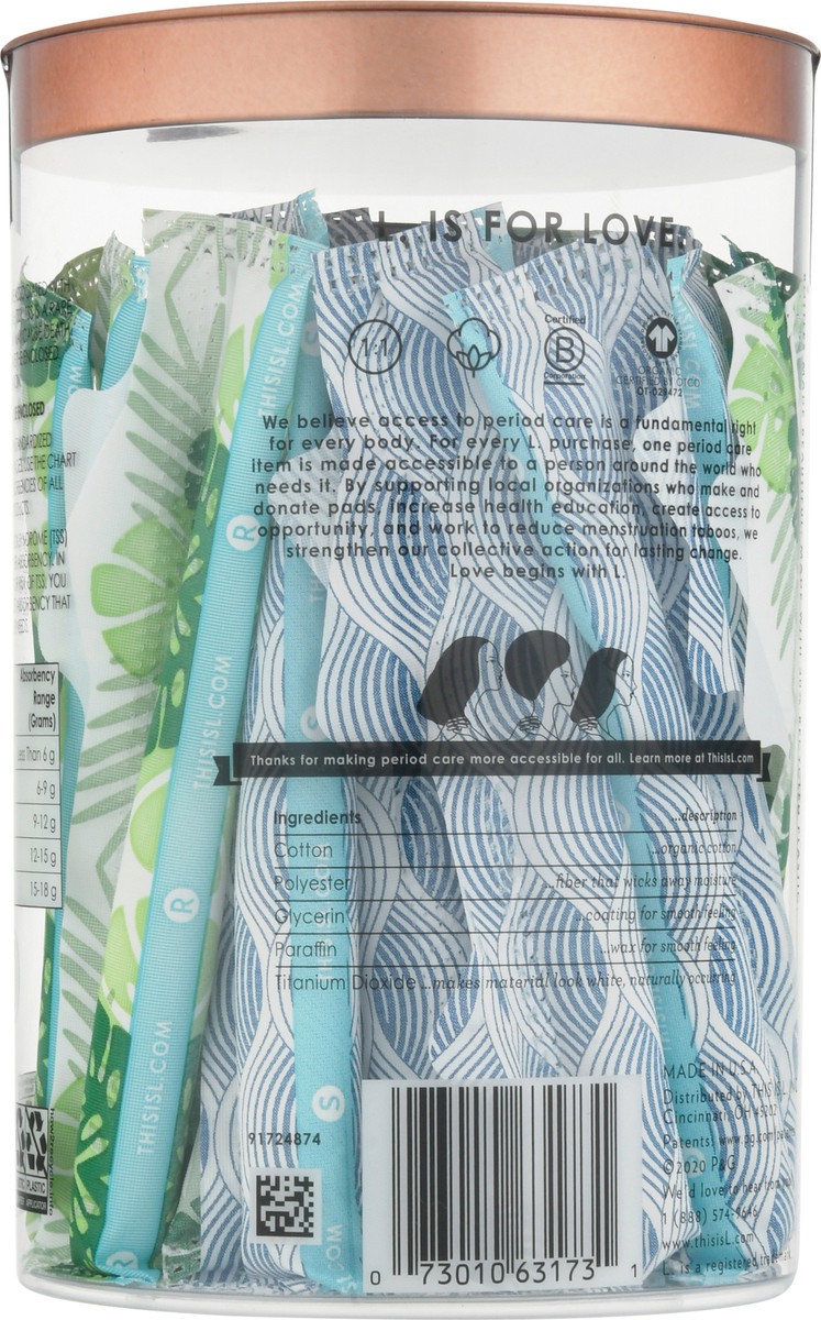 slide 4 of 13, L . Organic Cotton Full Size Multipack Tampons - Regular/Super, 30 ct