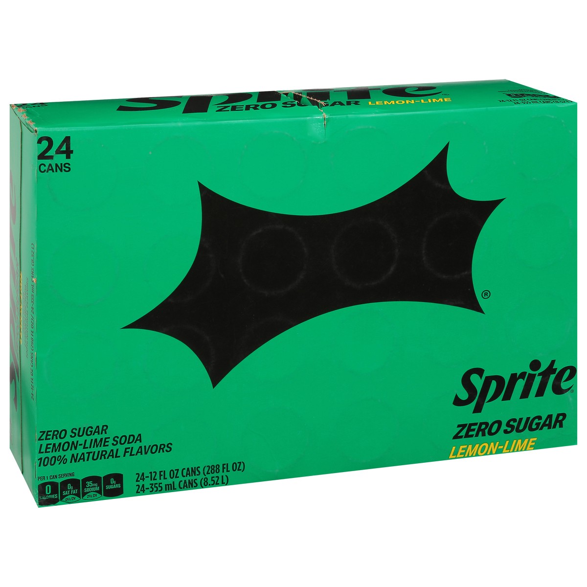 slide 5 of 9, Sprite Zero Sugar Cans, 12 fl oz, 24 Pack, 24 ct