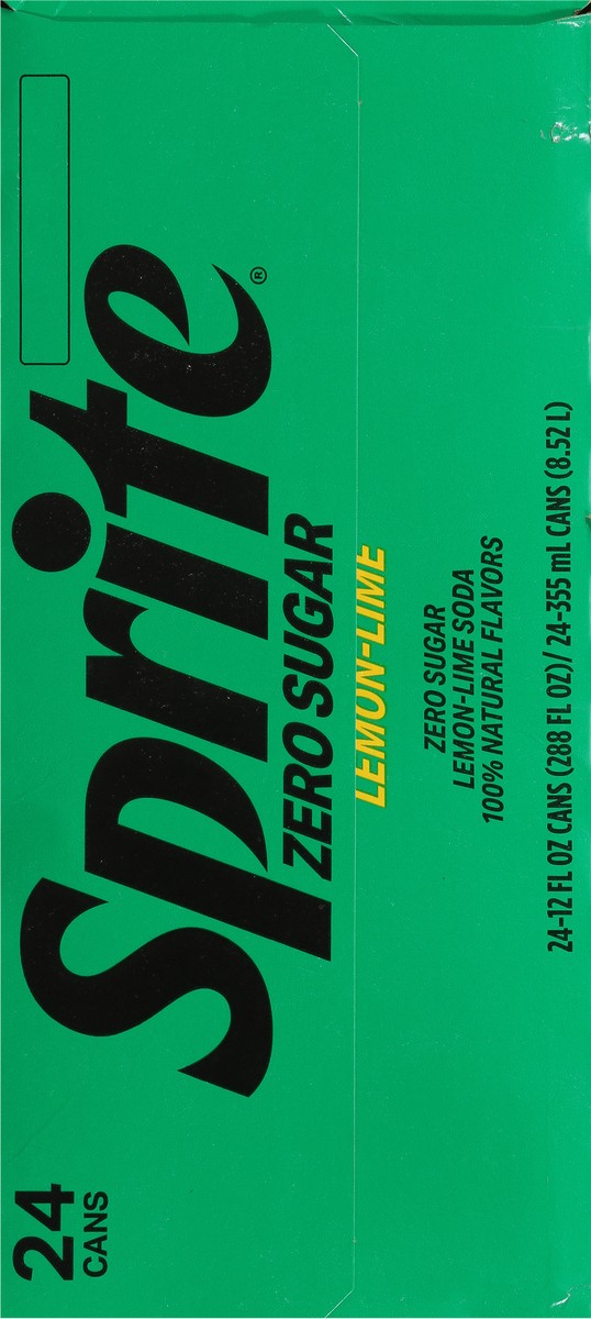 slide 3 of 9, Sprite Zero Sugar Cans, 12 fl oz, 24 Pack, 24 ct