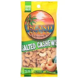 Island Snacks Salted Cashews Super Value 4.5 oz
