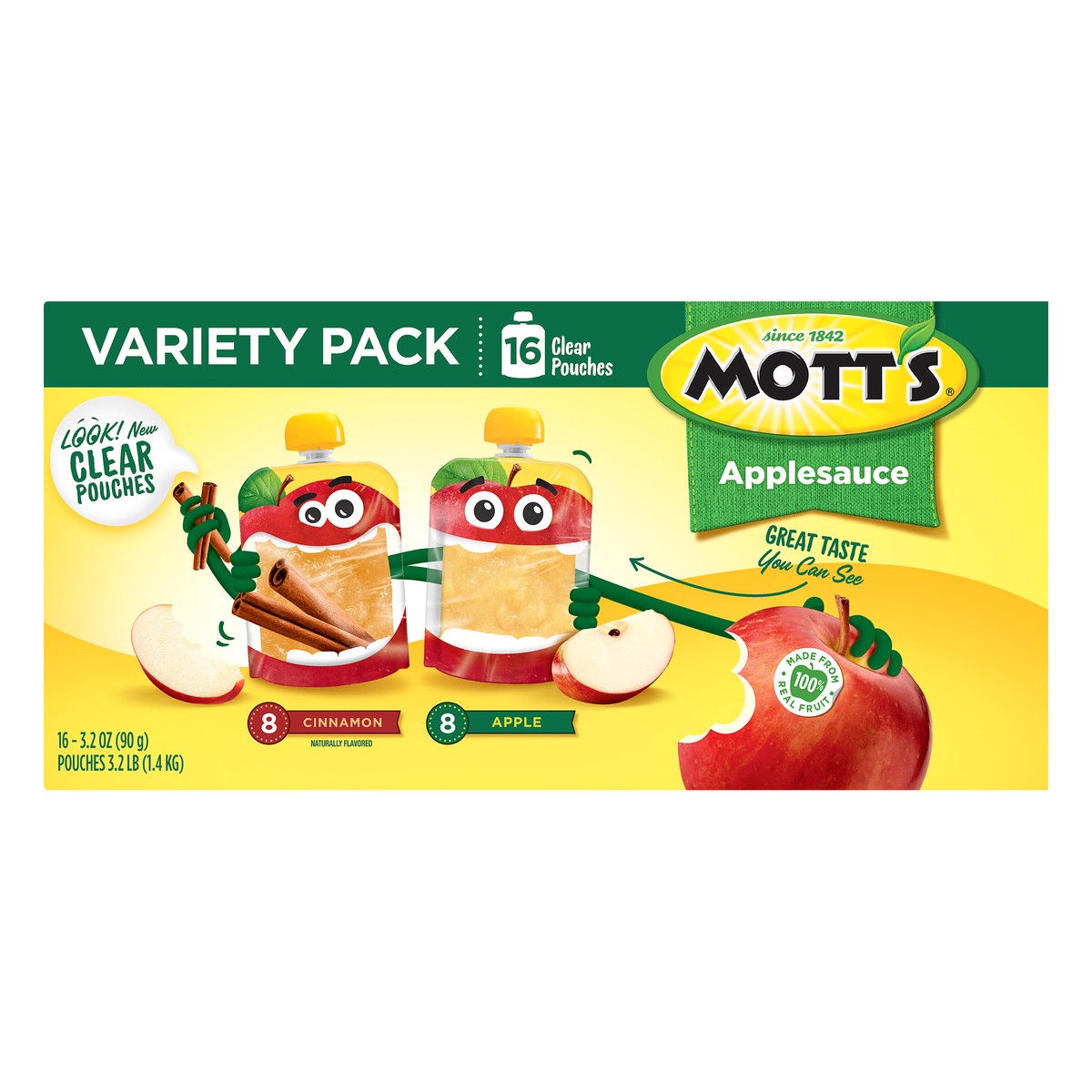 slide 13 of 14, Mott's Variety Pack Cinnamon/Apple Apple Sauce 16 ea, 16 ct