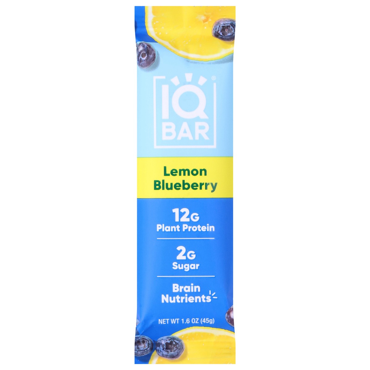 slide 1 of 13, IQBar Lemon Blueberry Bar 1.6 oz, 1.6 oz