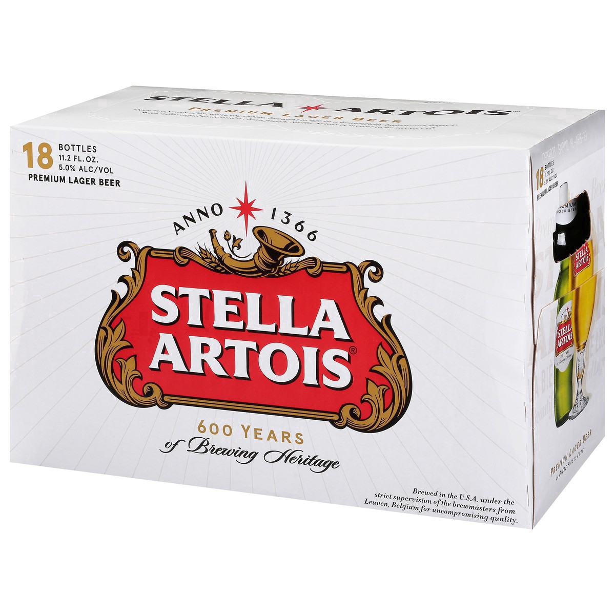 slide 21 of 54, Stella Artois Premium Lager Beer 18 - 11.2 fl oz Bottles, 18 ct; 11.2 oz