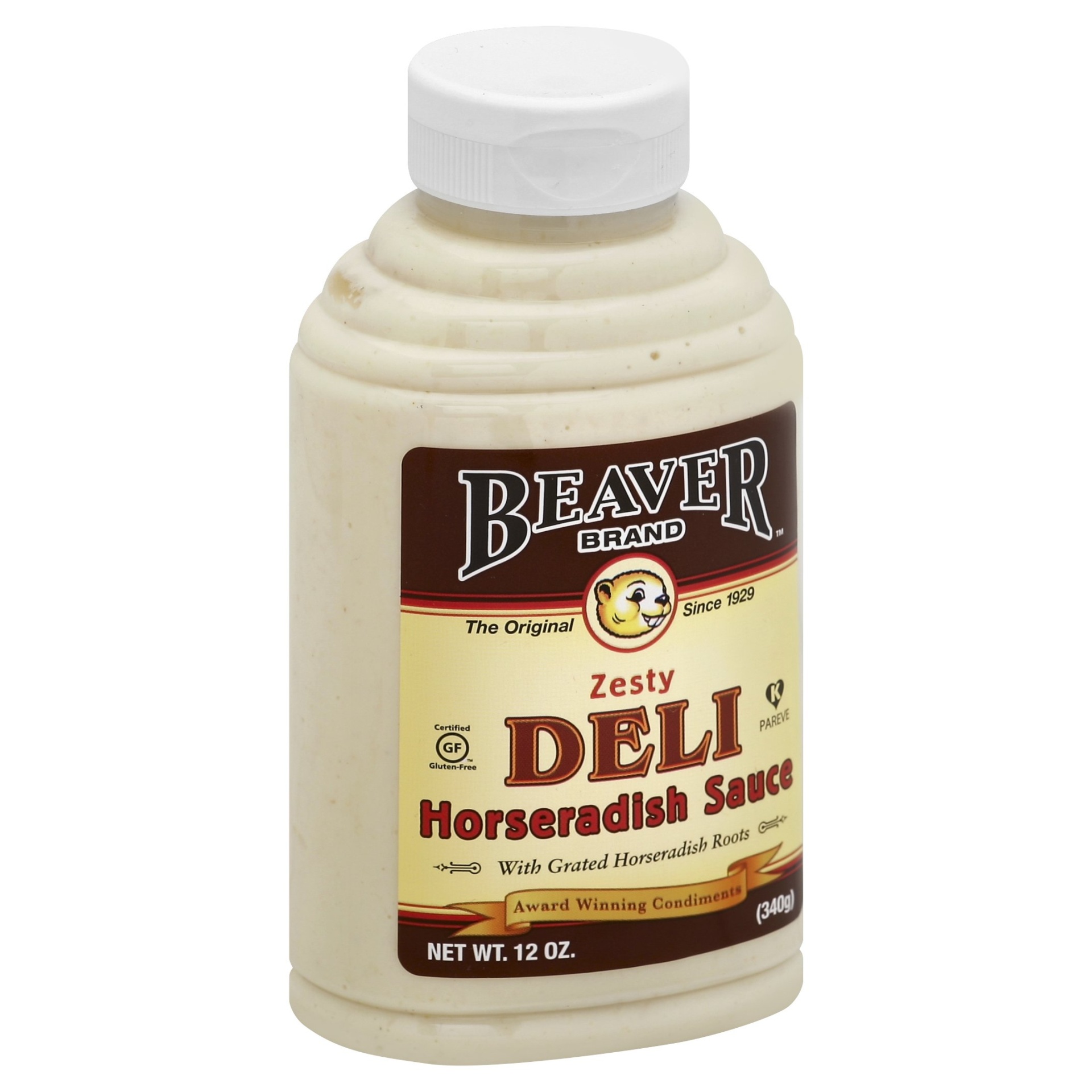 slide 1 of 1, Beaver Brand Deli Horseradish Sauce, 12 oz