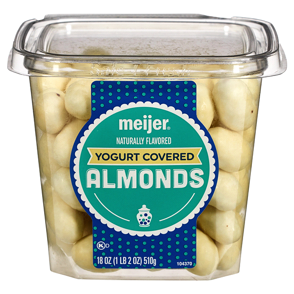 slide 1 of 1, Meijer Bulk Natural Yogurt Almonds, 18 oz