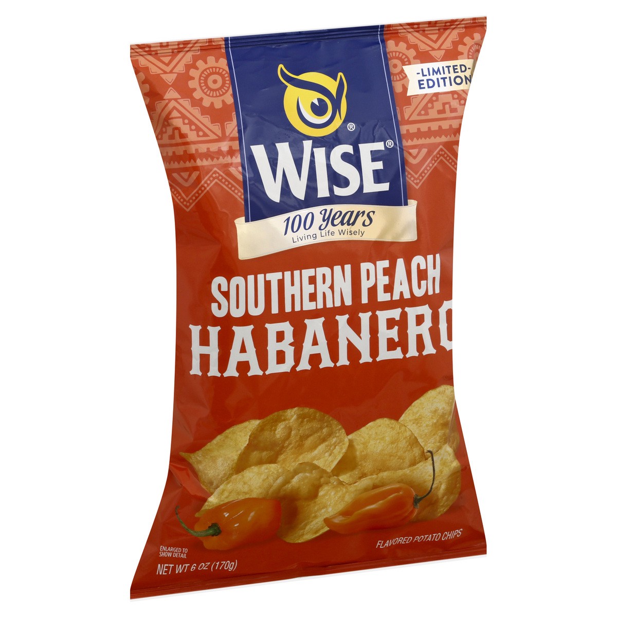 slide 5 of 12, Wise Habanero Southern Peach Potato Chips 6 oz, 6 oz