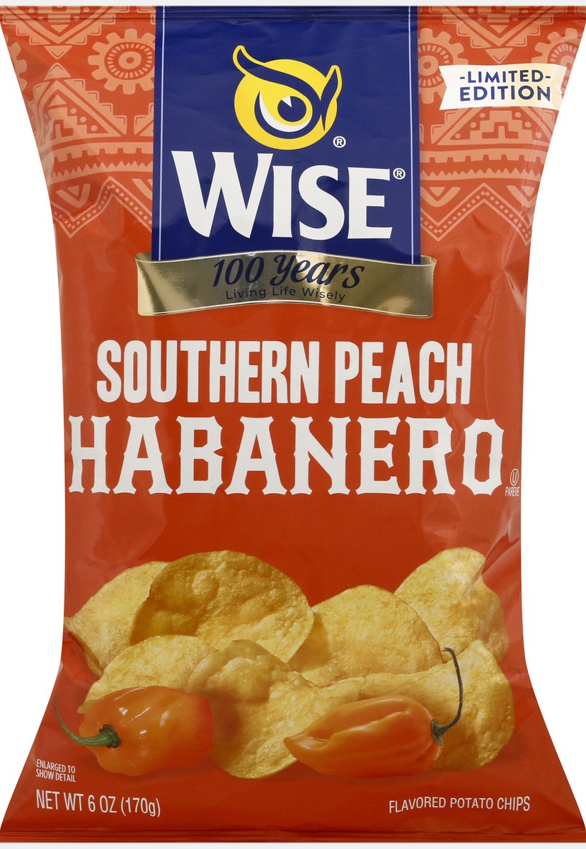 slide 3 of 12, Wise Habanero Southern Peach Potato Chips 6 oz, 6 oz