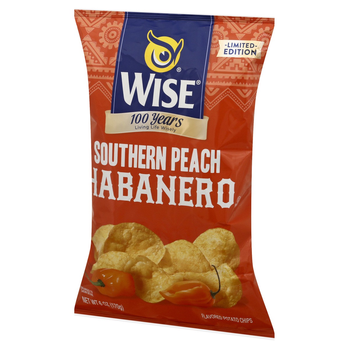 slide 2 of 12, Wise Habanero Southern Peach Potato Chips 6 oz, 6 oz