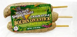 Holmes Smokehouse Boudin Cajun Style Sausage On a Stick