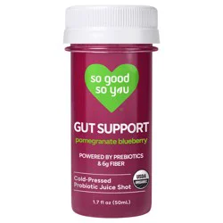 So Good So You Gut Support Pomegranate Blueberry Probiotic Shot