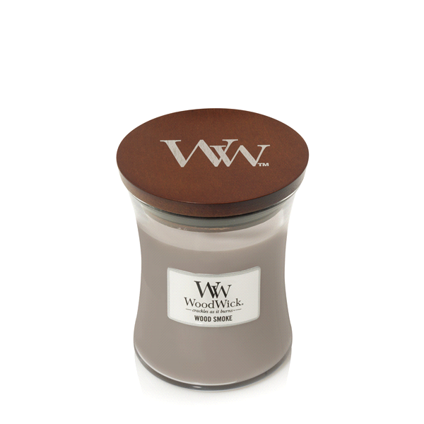 slide 1 of 1, Woodwick Candle Mini Jar Wood Smoke, 3 oz