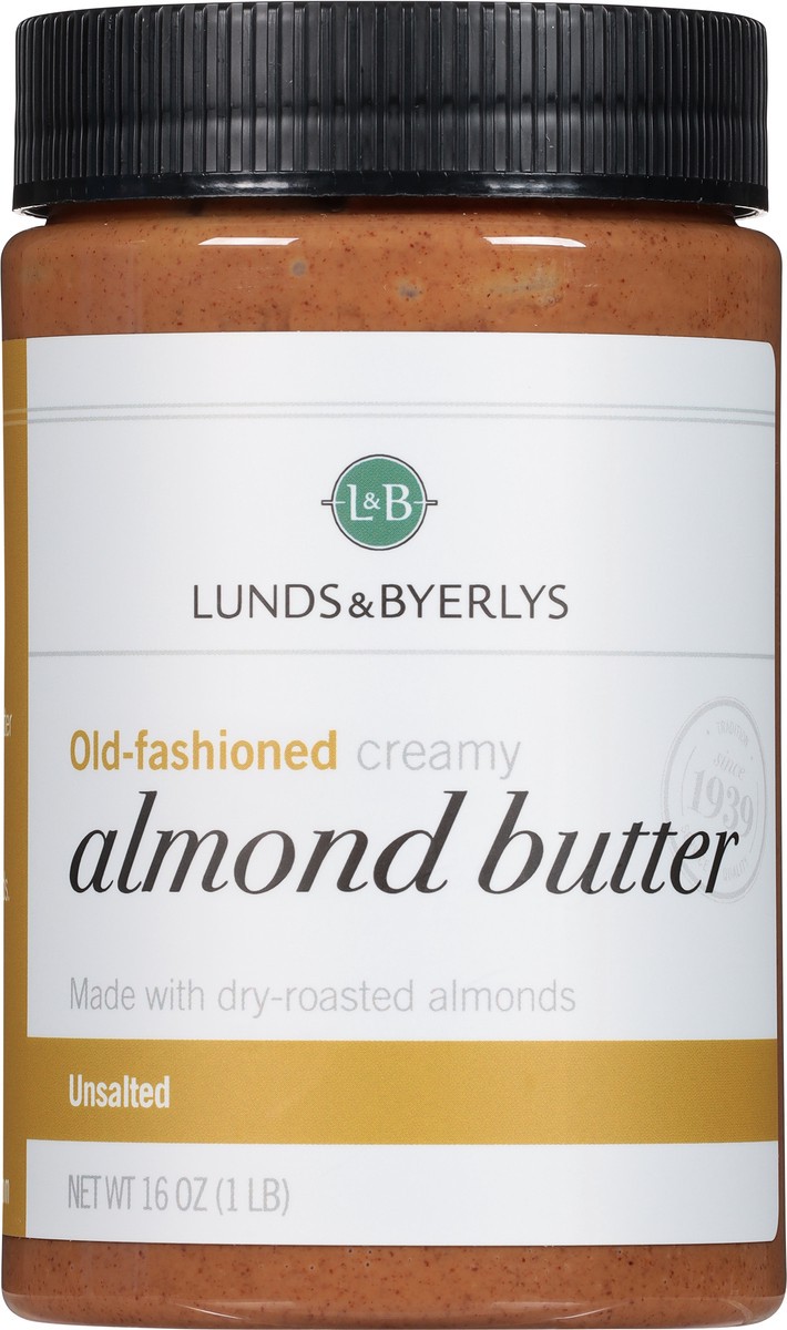 Lunds & Byerlys Old-fashioned Creamy Unsalted Almond Butter 16 Oz 16 Oz ...