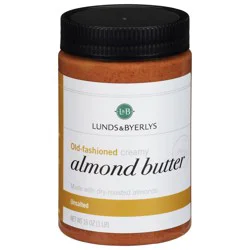 Lunds & Byerlys Old-fashioned Creamy Unsalted Almond Butter 16 oz