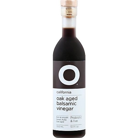 slide 1 of 1, O Olive Oil & Vinegar Vinegar Balsamic Oak Aged Bottle, 10.1 fl oz