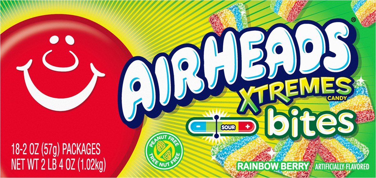 slide 4 of 8, Airheads 18ct AIRHEADS XTREMES BITES 2oz COUNT GOOD, 18 ct