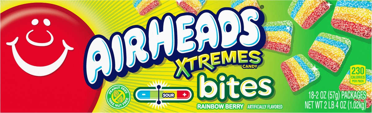 slide 6 of 8, Airheads 18ct AIRHEADS XTREMES BITES 2oz COUNT GOOD, 18 ct