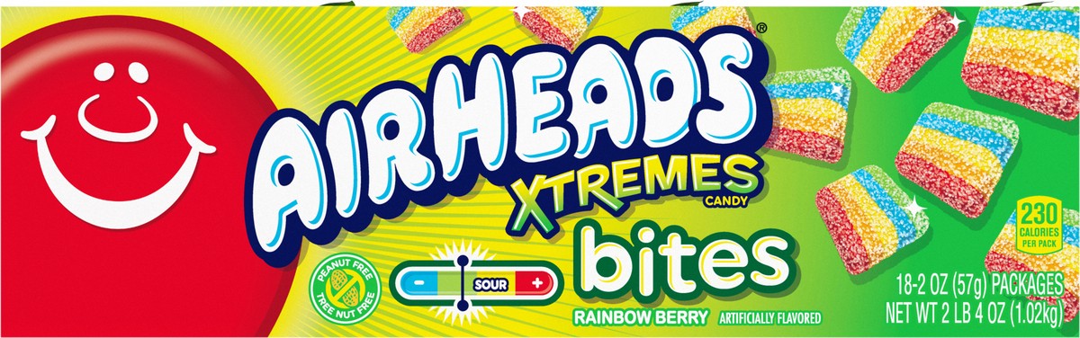 slide 7 of 8, Airheads 18ct AIRHEADS XTREMES BITES 2oz COUNT GOOD, 18 ct