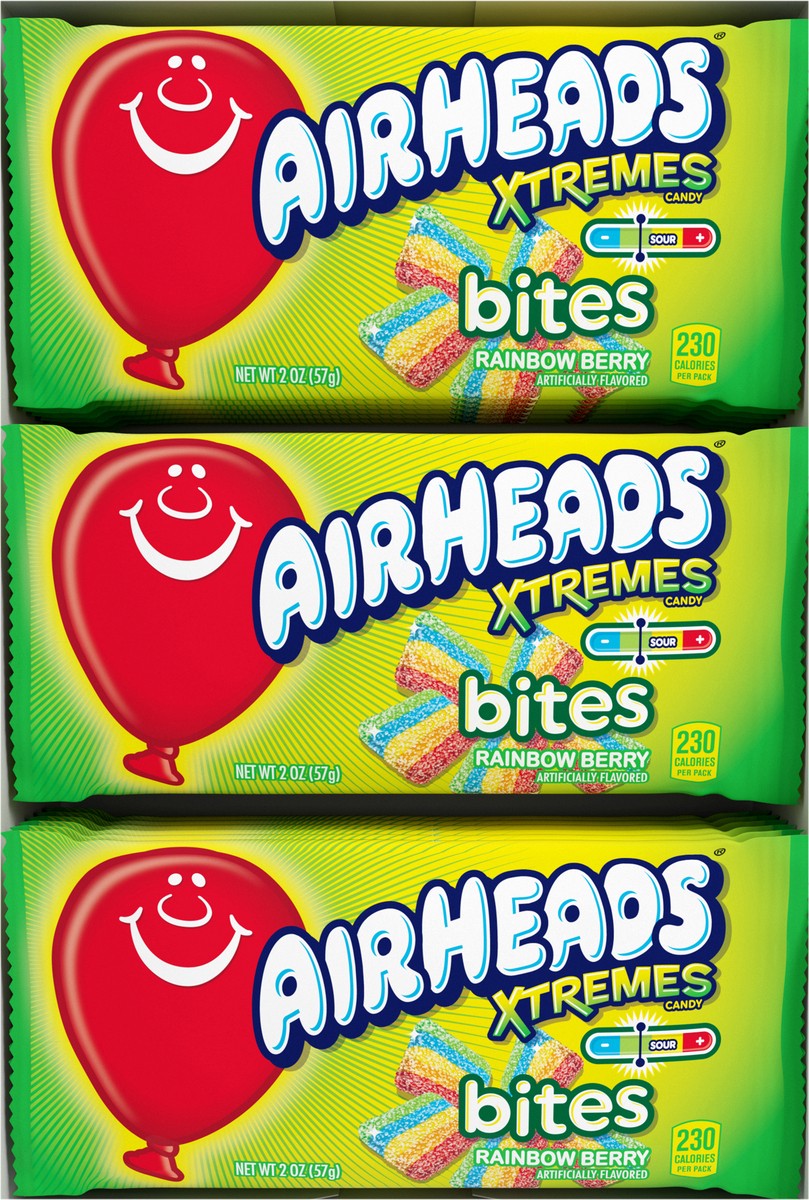 slide 8 of 8, Airheads 18ct AIRHEADS XTREMES BITES 2oz COUNT GOOD, 18 ct