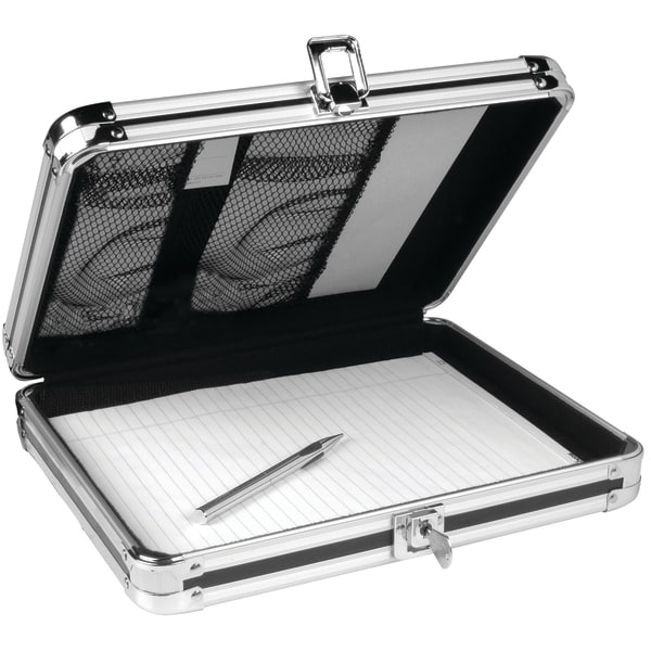 slide 1 of 1, Vaultz Form Holder Storage Clipboard, Black, 8.5 in x 11 in
