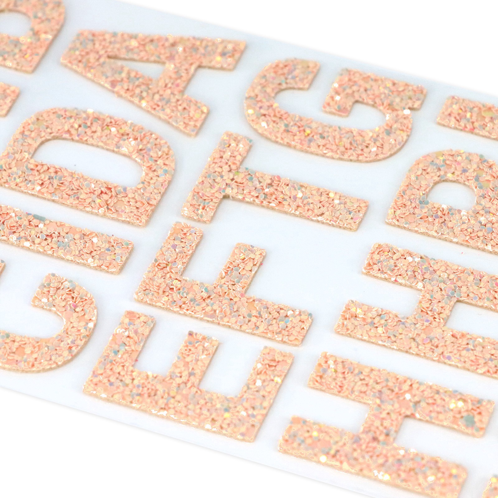 slide 4 of 5, Blush Glitter Alphabet Stickers By Recollections, 1.22 in
