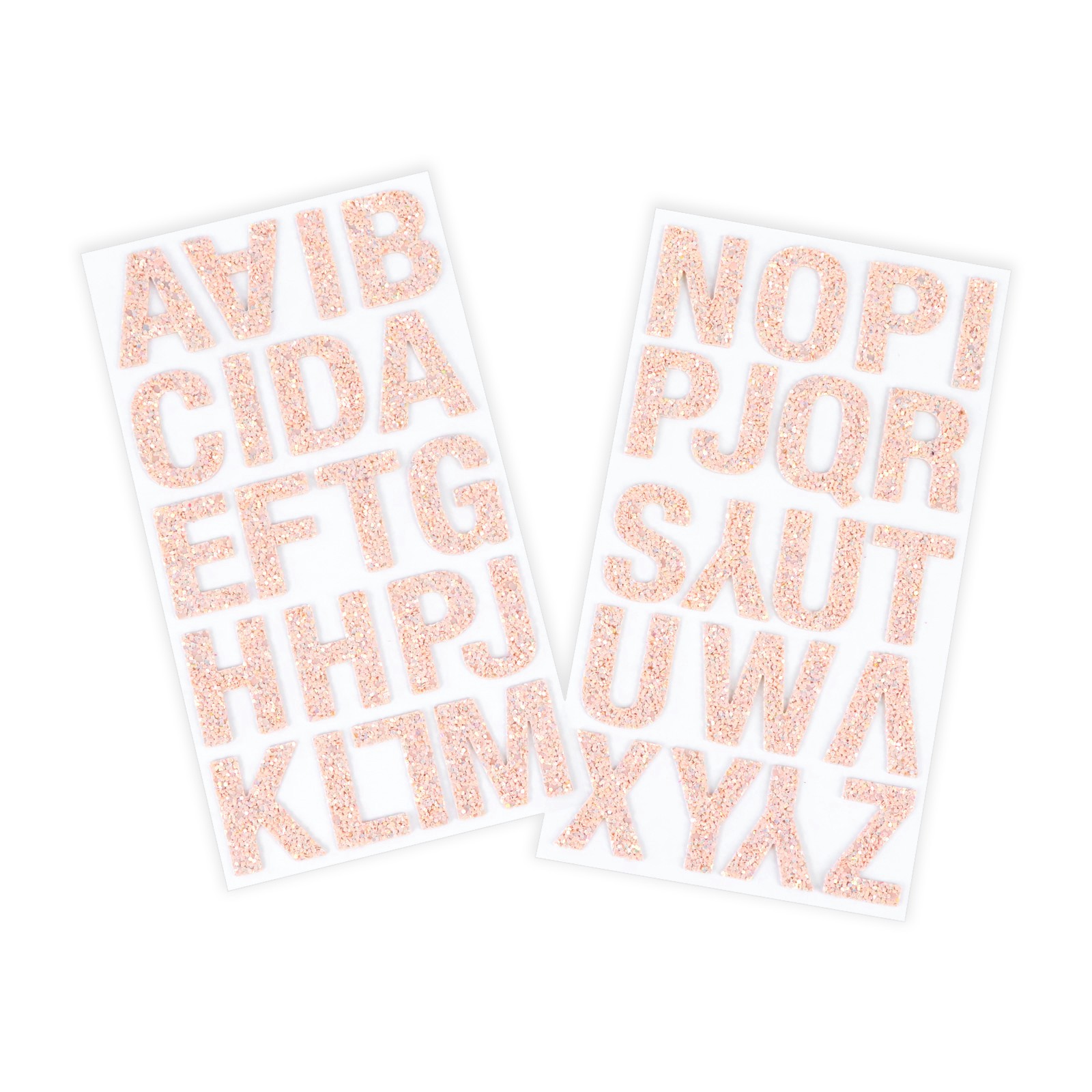 slide 2 of 5, Blush Glitter Alphabet Stickers By Recollections, 1.22 in