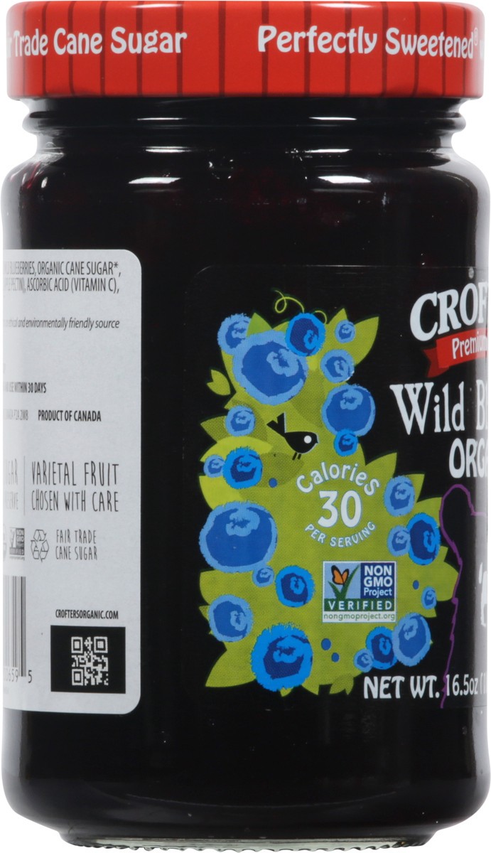 slide 4 of 9, Crofter's Organic Premium Wild Blueberry Fruit Spread, 1 ct