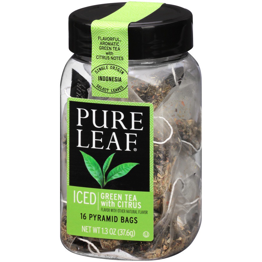 slide 5 of 7, Pure Leaf Green Tea With Citrus - 16 ct, 16 ct