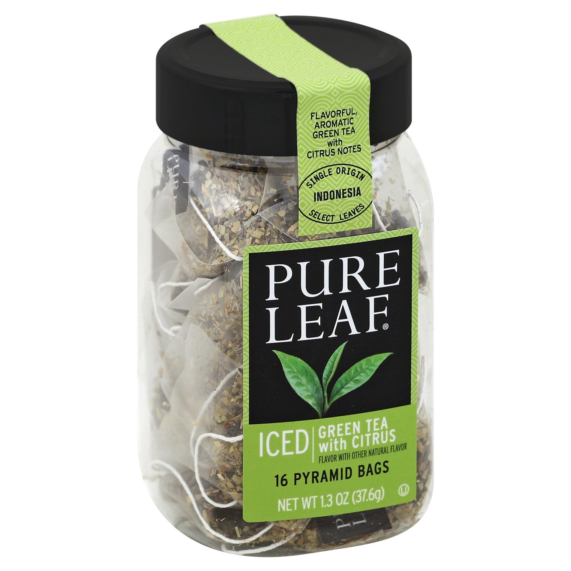 slide 1 of 7, Pure Leaf Green Tea With Citrus - 16 ct, 16 ct