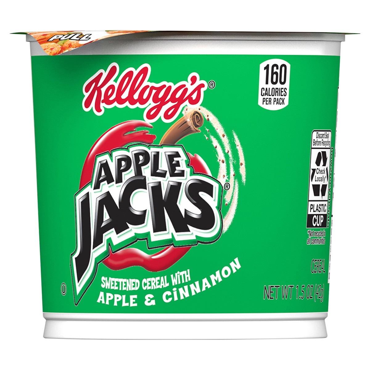 slide 1 of 5, Apple Jacks Cereal Cup, 1.5 oz