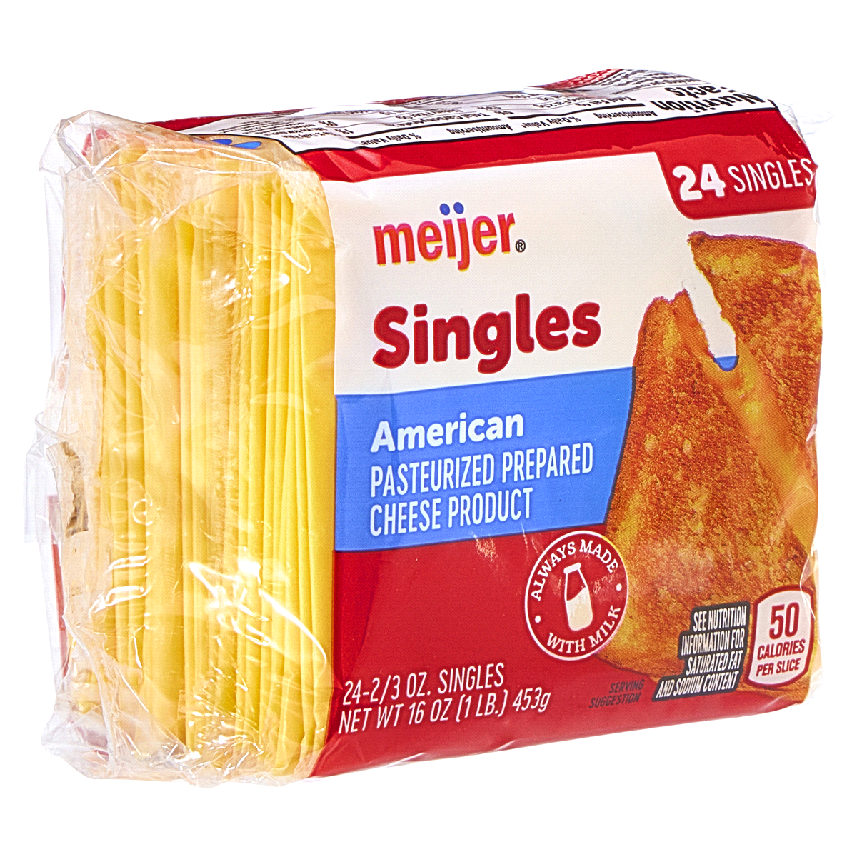 slide 6 of 17, Meijer American Cheese Singles, 16 oz