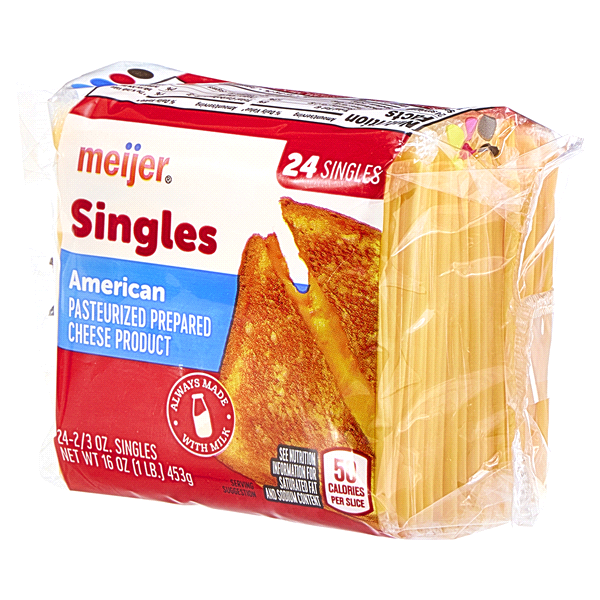 slide 3 of 17, Meijer American Cheese Singles, 16 oz