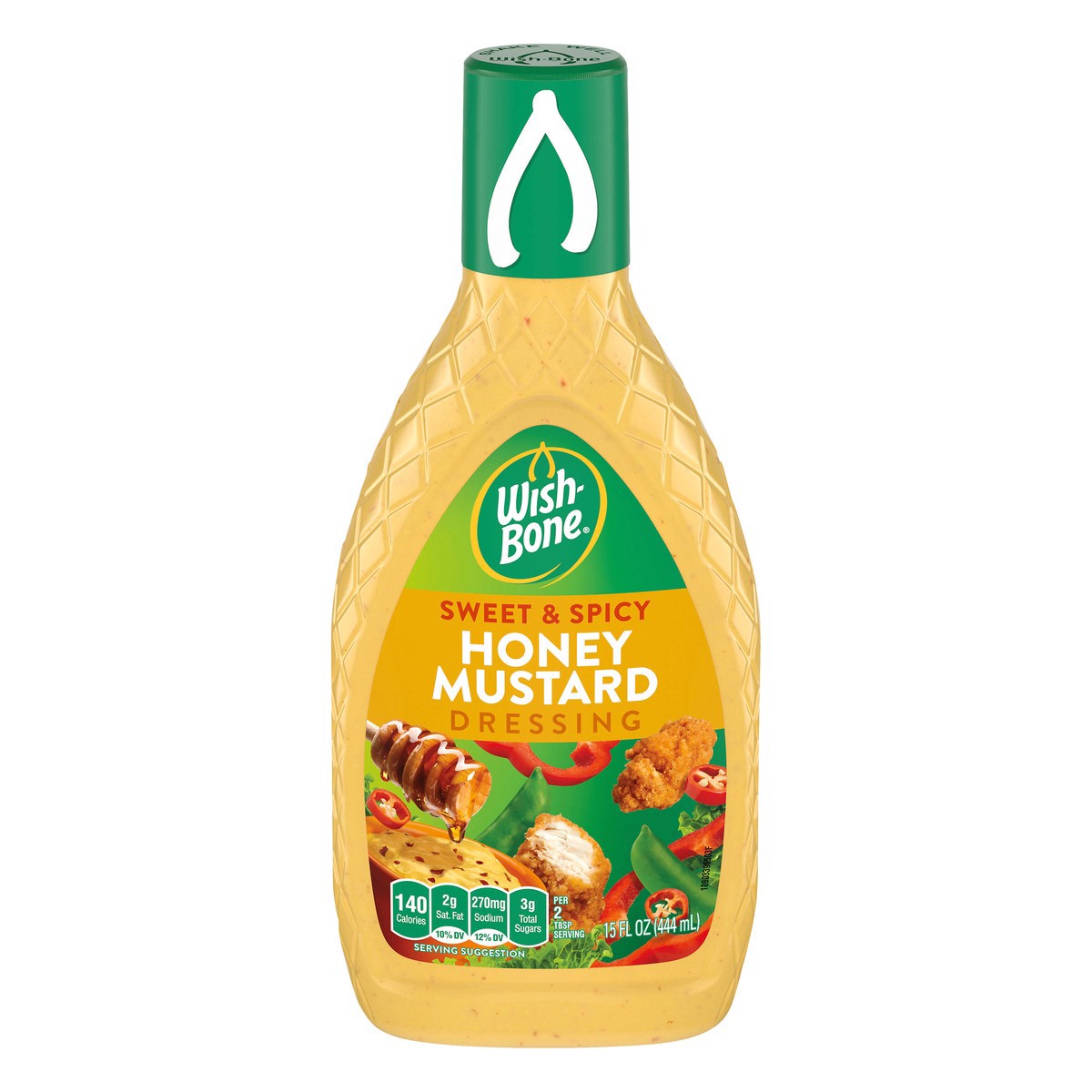 slide 1 of 5, Wish-Bone Sweet & Spicy Honey Mustard Salad Dressing, 15 FL OZ, 15 fl oz