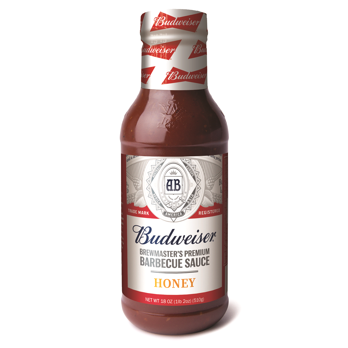 slide 1 of 1, Budweiser Honey BBQ Sauce, 18 oz