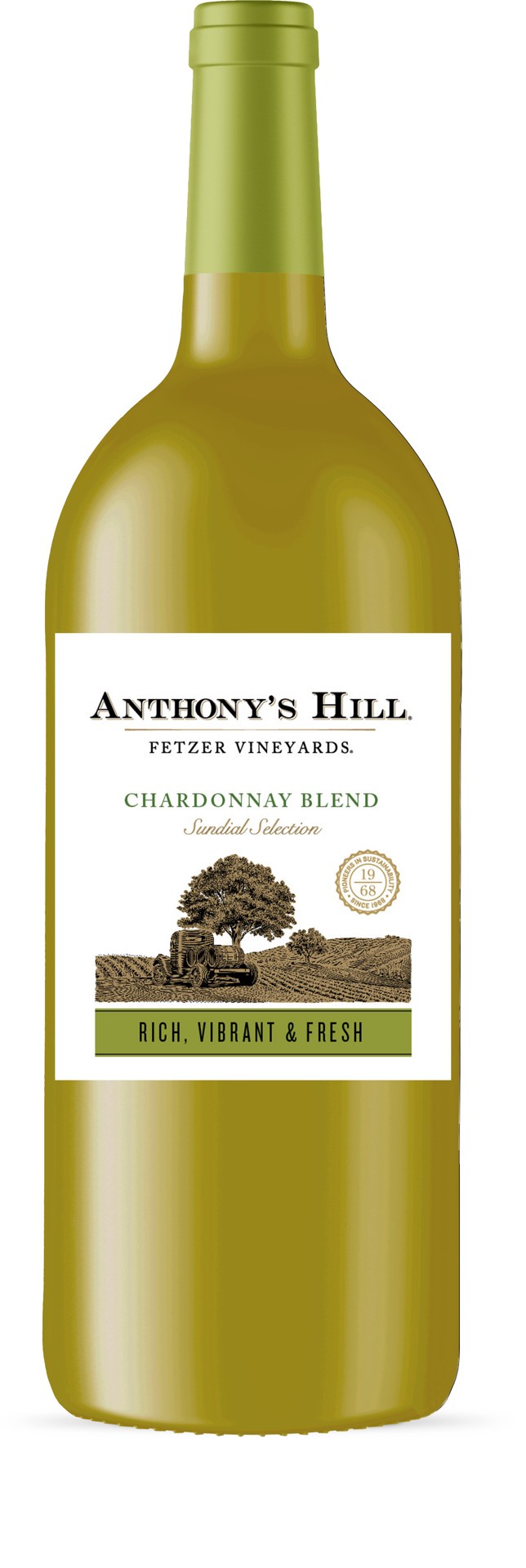 slide 1 of 9, Anthonys Hill Anthony's Hill Chardonnay, 1.50 liter