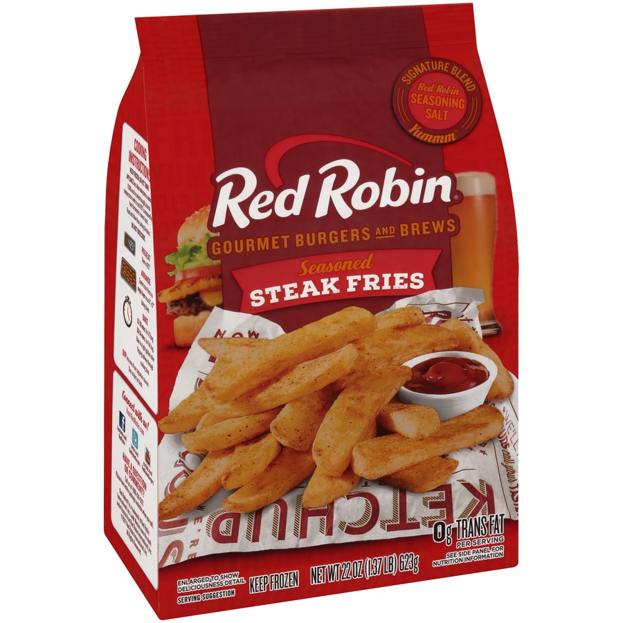 slide 2 of 8, Red Robin Seasoned Steak Fries, 22 oz