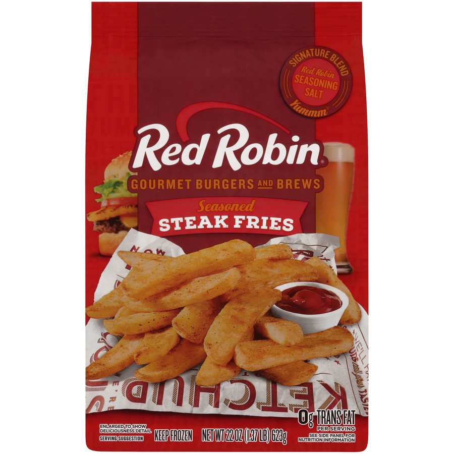 slide 1 of 8, Red Robin Seasoned Steak Fries, 22 oz