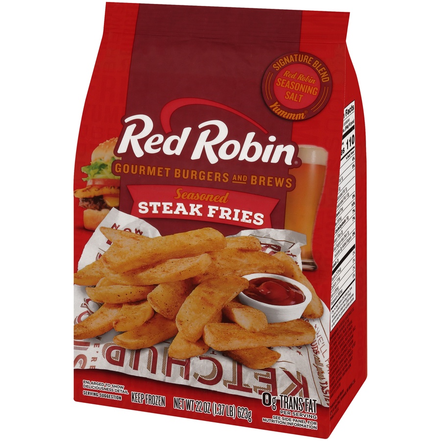 slide 3 of 8, Red Robin Seasoned Steak Fries, 22 oz