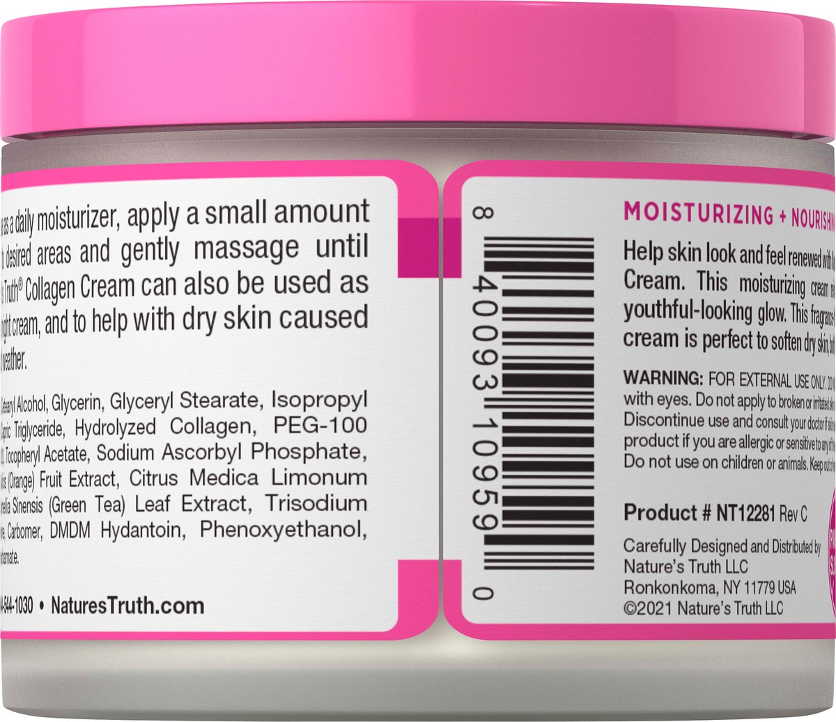 slide 2 of 9, Nature's Truth Professional Unscented Collagen Cream 4 oz, 4 oz