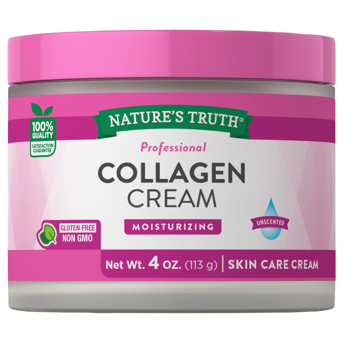 slide 4 of 9, Nature's Truth Professional Unscented Collagen Cream 4 oz, 4 oz